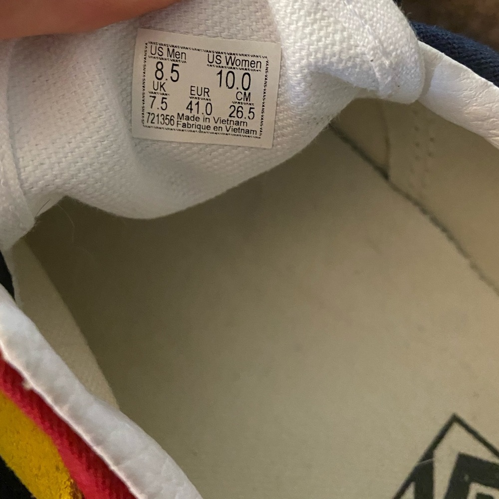 VANS Authentic Era “Rally” Color Block NWOT Sz 8.5 - Picture 3 of 3